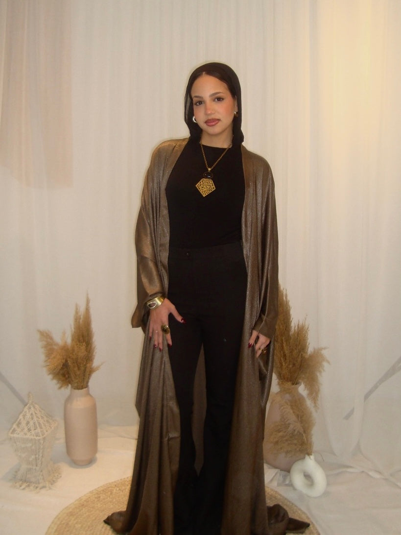 Layali kaftan in Honey bronze