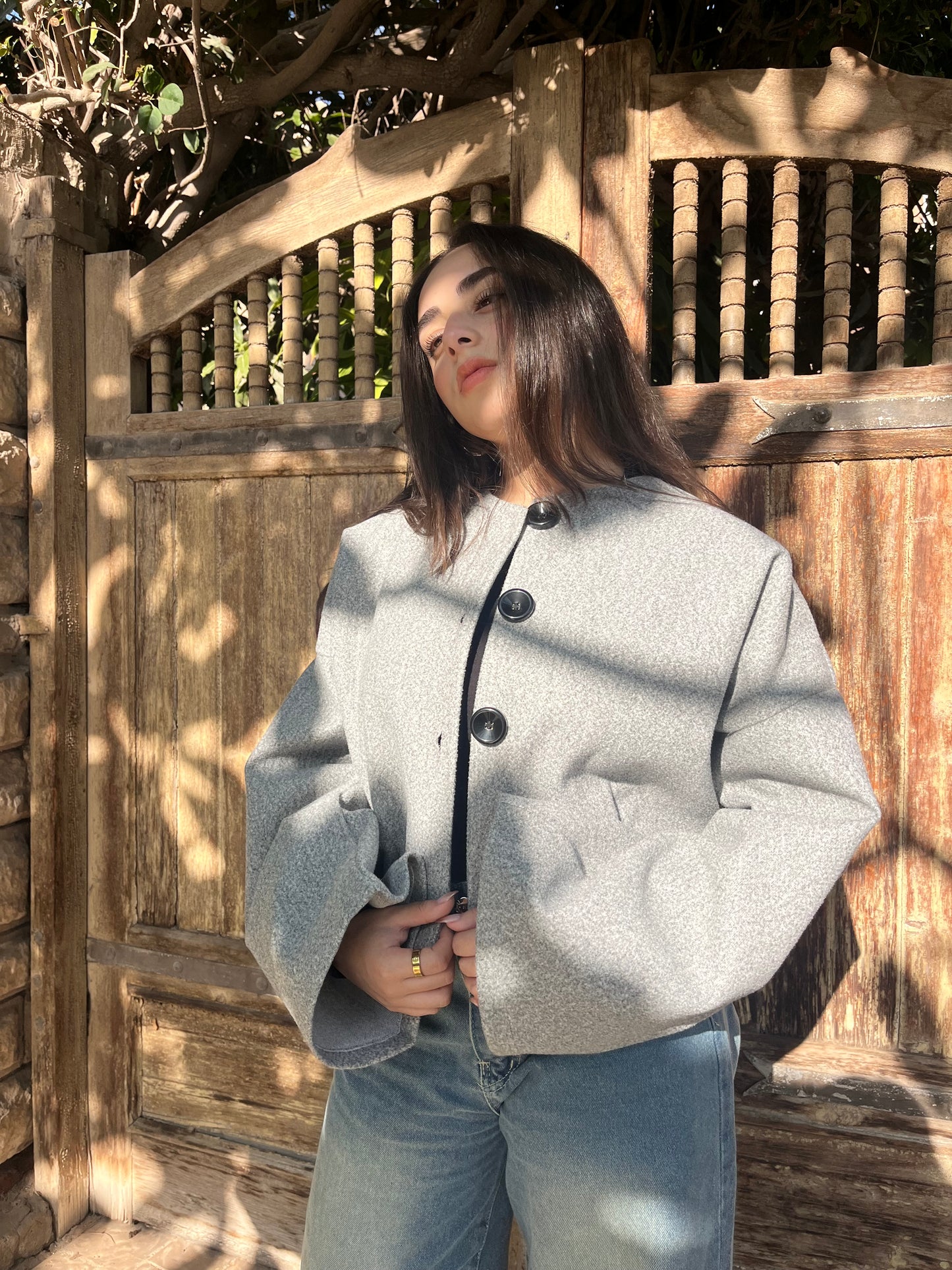 It girl jacket grey