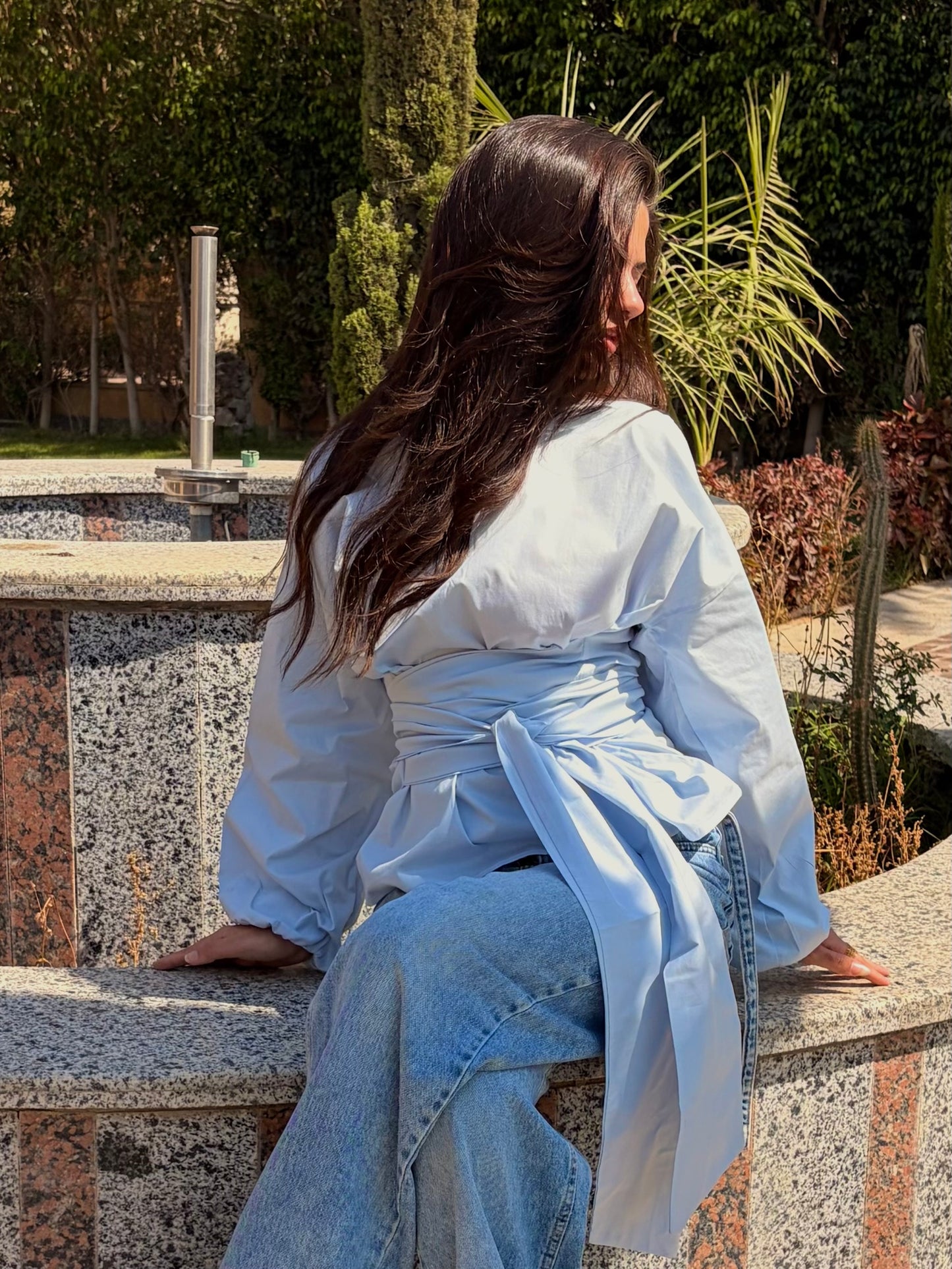 The poplin top