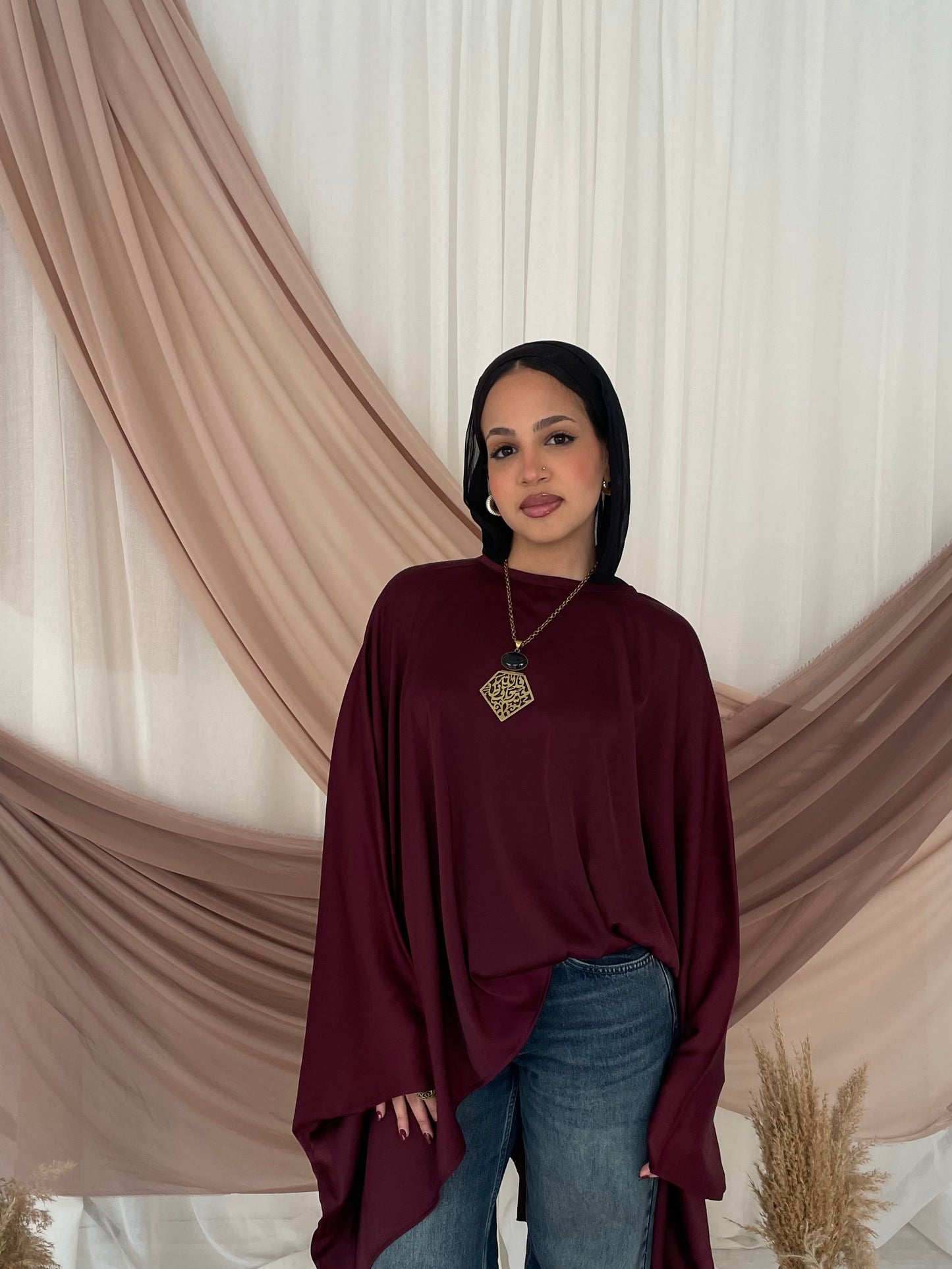 Butterfly top burgundy