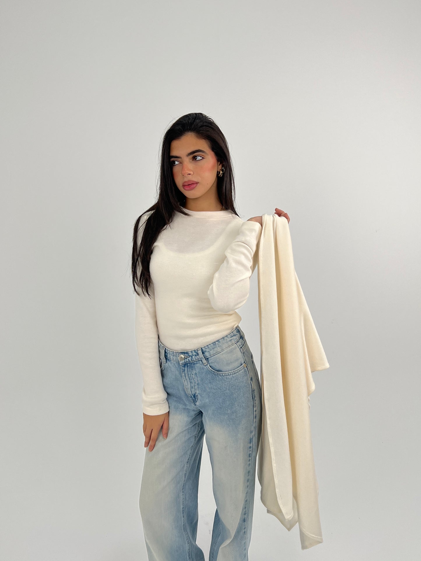 The knitted cape top