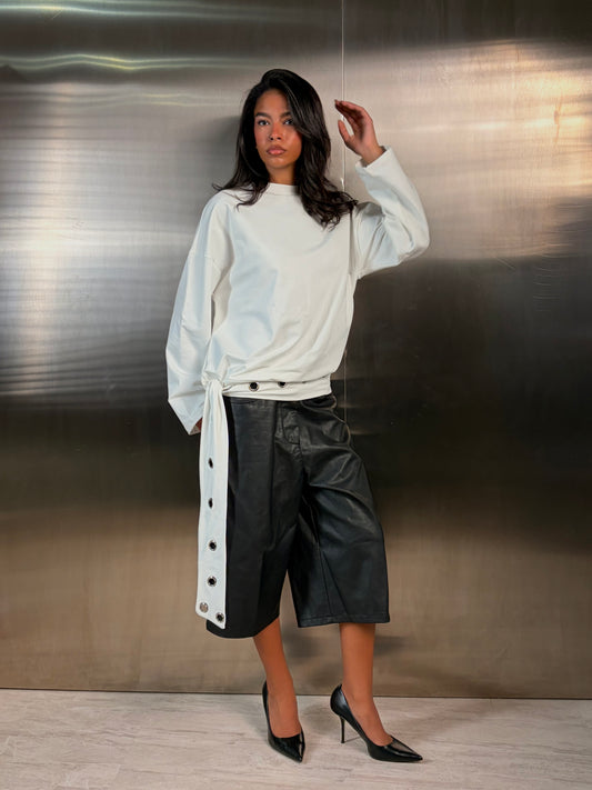 Ndustry top in white