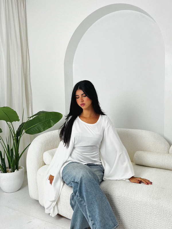 Butterfly top white