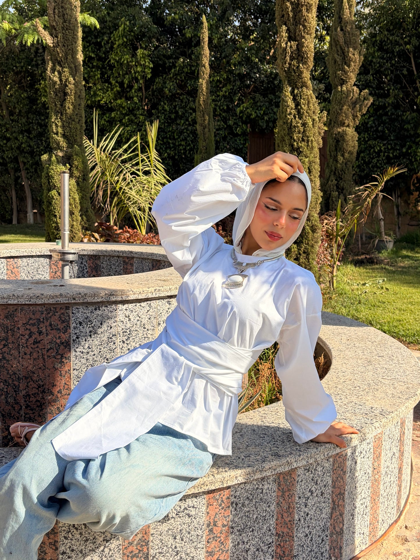 The poplin top