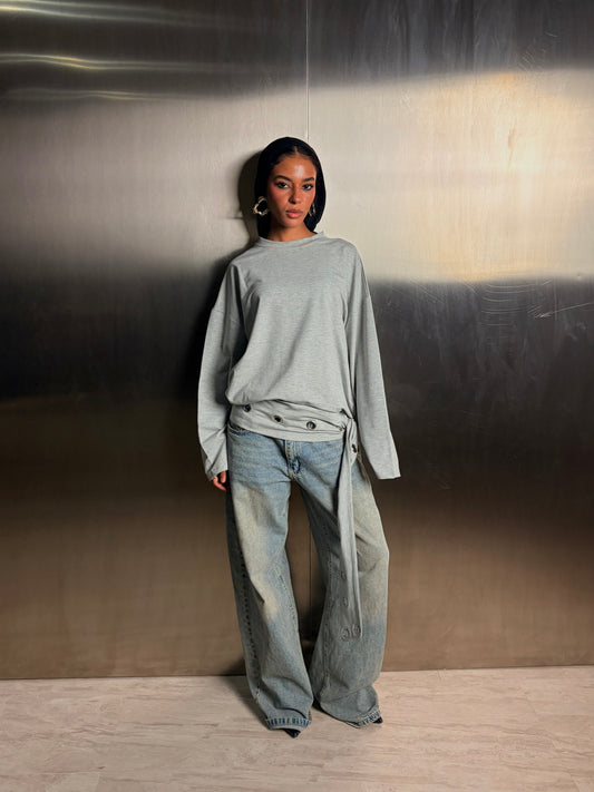 Ndustry top in grey