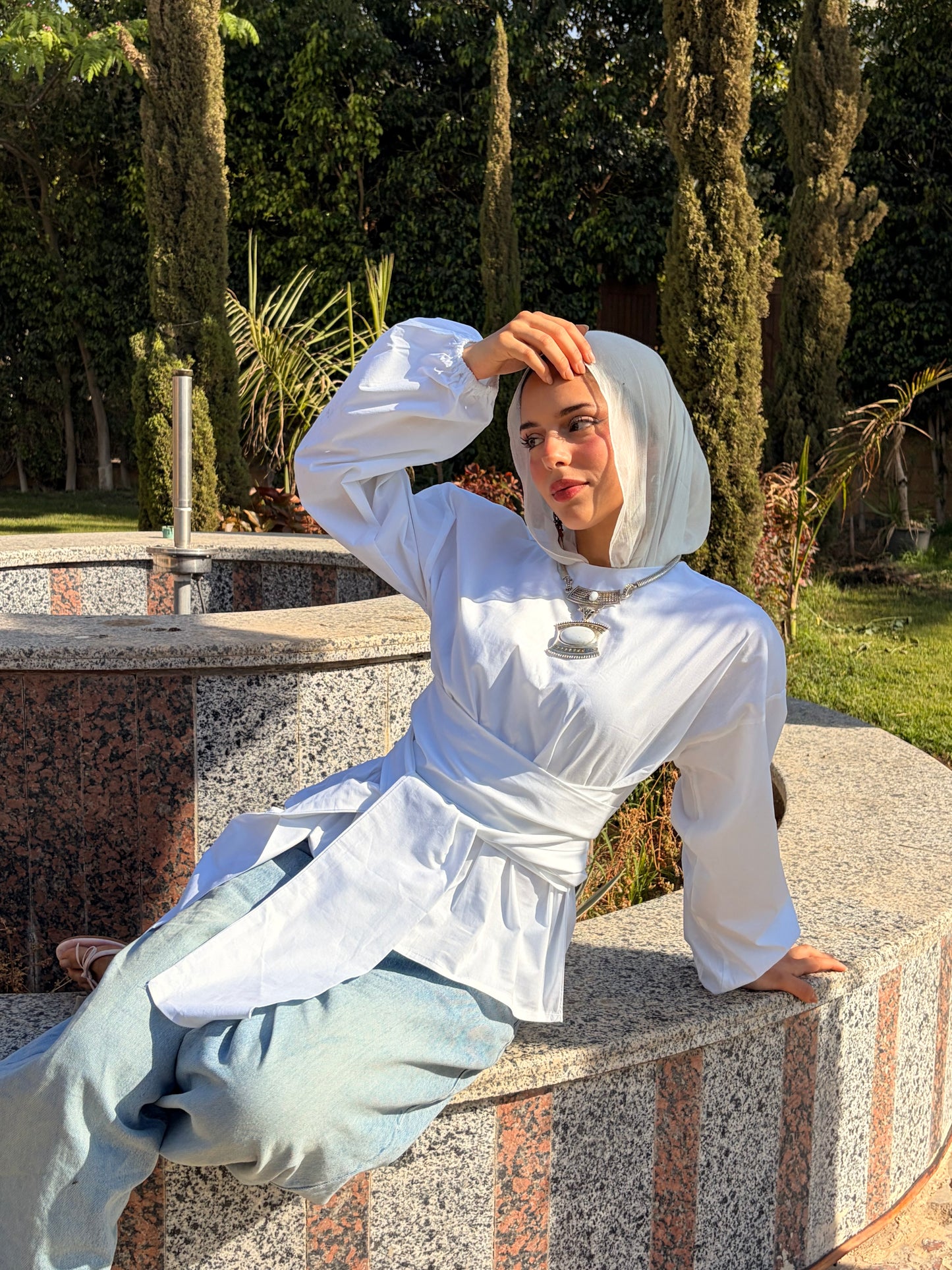 The poplin top
