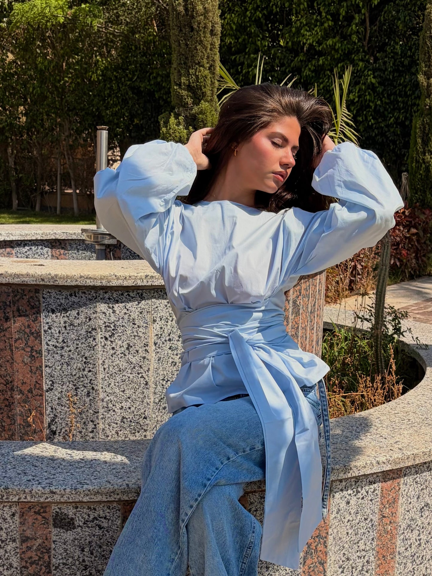 The poplin top